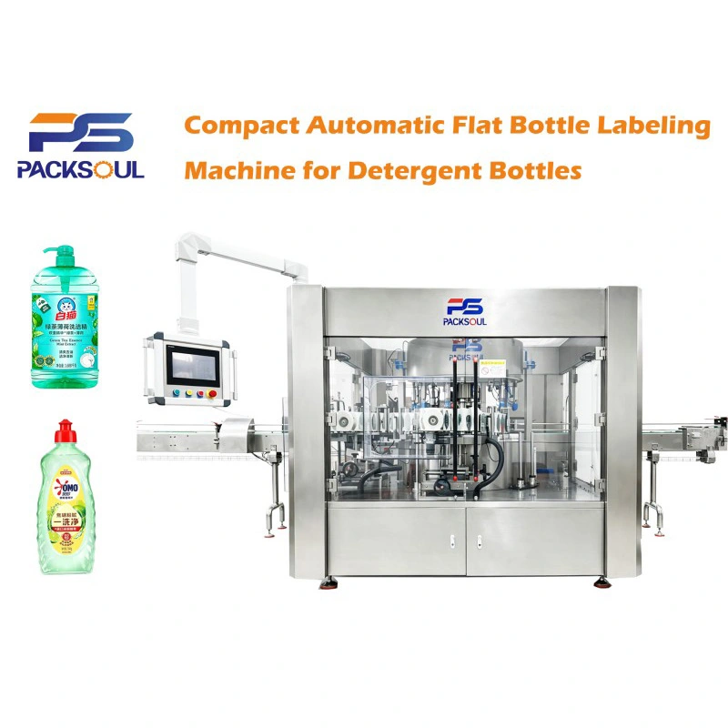 Detergent Flat Bottle Labeling Machine Detergent Flat Bottle Labeling Machine