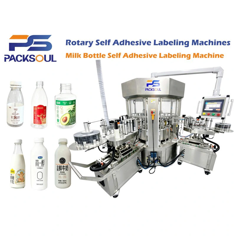 Milk Bottle Self Adhesive Labeling Machine