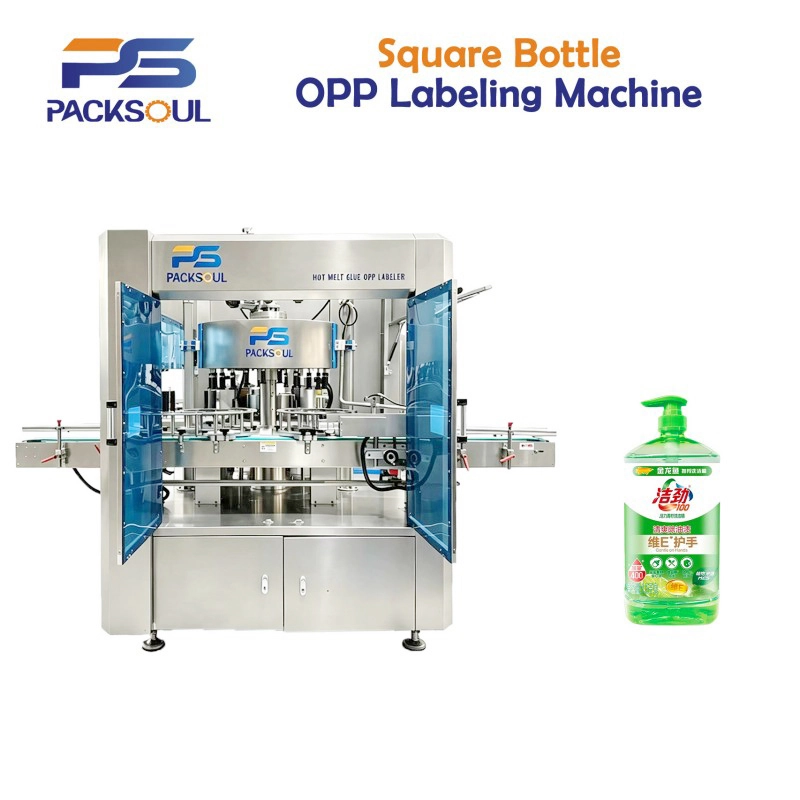 Square Bottle OPP Labeling Machine