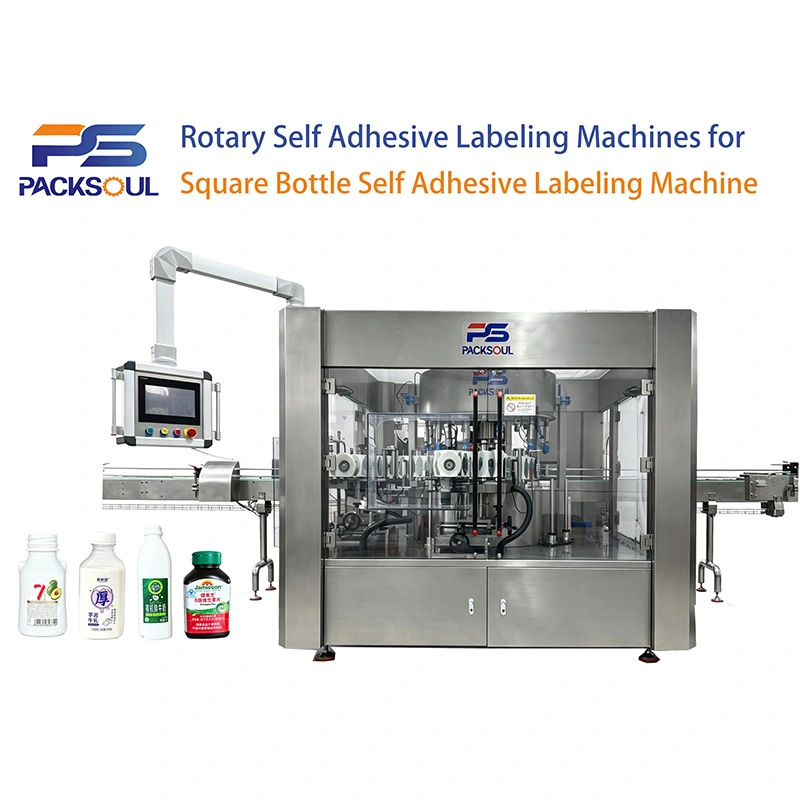 Square Bottle Self Adhesive Labeling Machine